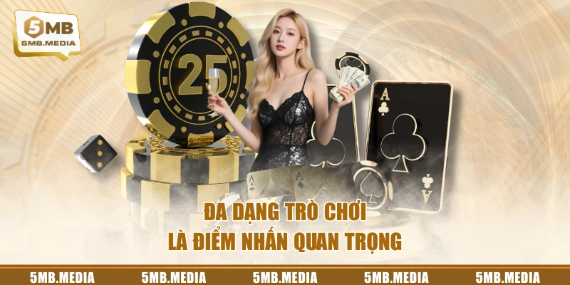 Đa dạng trò chơi là điểm nhấn quan trọng