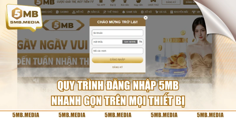 Quy Trình Đăng Nhập 5MB Nhanh Gọn Trên Mọi Thiết Bị